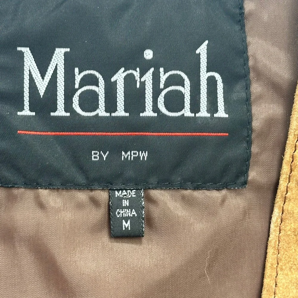 MariahMedium Leather‎ Vest Brown Western Cowboy Vintage Steampunk Americana